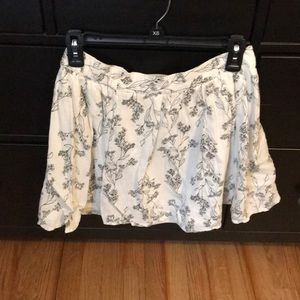 Women’s skirt with black floral design